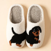 DoxieHaus Dachshund Slippers – Soft Shearling with Wiener Dog Embroidery