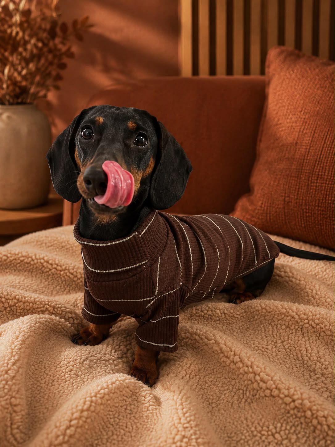 The Dachshund Sweater - Long-Body Knit Pullover by DoxieHaus